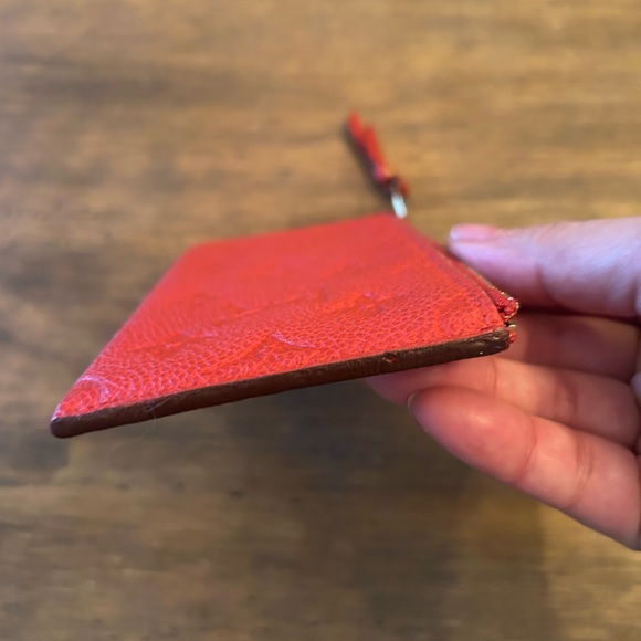 Josephine Zippered Wallet Insert Monogram Empreinte Leather Cerise Louis Vuitton - Picture 4 of 15